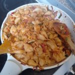 making pasta as part of healthy eating