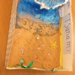 model of tsunami by the children